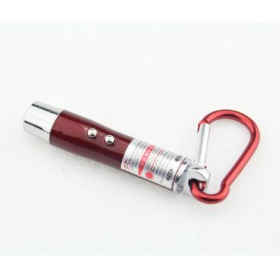 China Main Backup Cell Chain Battery 3 In 1 Led Red Laser Indicator UV Flashlight for sale