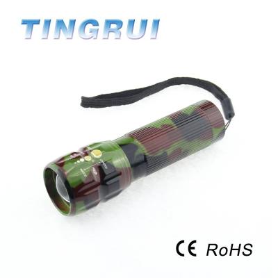 China Hot Emergency Product Bike Camouflage Military Led Flashlight for sale