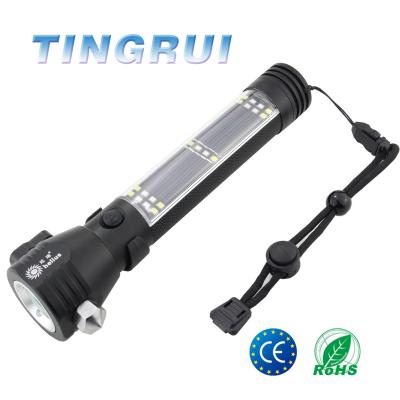 China High Quality Emergency USB Charger LED Multifunction Solar Flashlight for sale