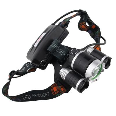 China T6 Lenser 3 Outdoor Camping Led Headlight Adjustable Rechargeable for sale