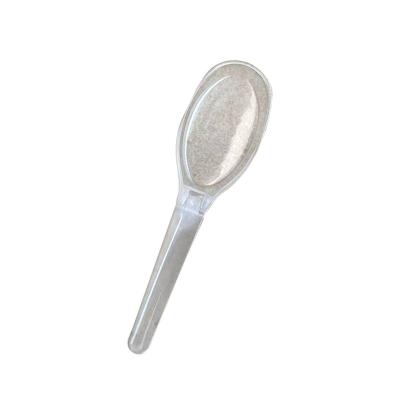 China Disposable Plastic Spoon Foldable Plastic Spoon Individually Wrapped Ice Cream Dessert Folding Spoon YCXZDS1 for sale