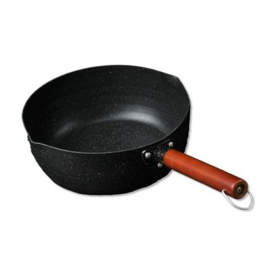 Cina Sturdy Low Price Guaranteed Quality Cl Black Aluminum Stain Coating Nonstick Snow Pan in vendita