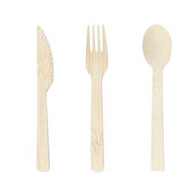 China Disposable Cake Steak Food Western Food Disposable Bamboo Tableware 14/17cm Bamboo Cutlery Cutlery ZZDCS2 for sale