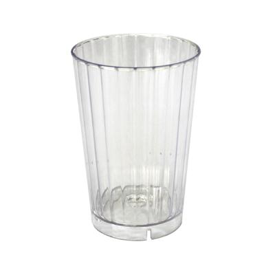 China Good resistance wholesale non-deformation transparent single transparent round bottom crushing plastic cup for sale