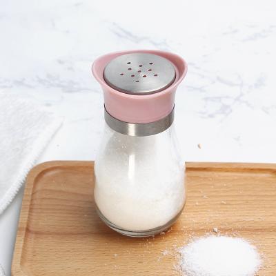 China Viable Glass Seasoning Jar Kitchen Supplies Sealed Moisture Proof Seasoning Bottle BBQ Pepper Pepper Pot Pepper Bottle for sale