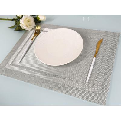 China Factory direct sale style environmental protection simple creative high temperature resistant washable rectangular place mat for sale