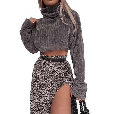 China 2020 winter fashion leisure retro mujer thin loose sweater Harajuku autumn pure sweater women QUICK DRY neck tortoise T1735220 for sale