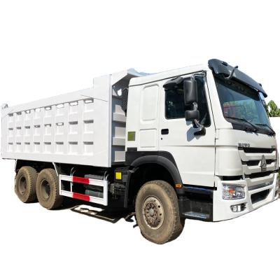 China Chinese 6x4 Second Hand Trucks Cheap Tipper Truck Price > 8L for sale