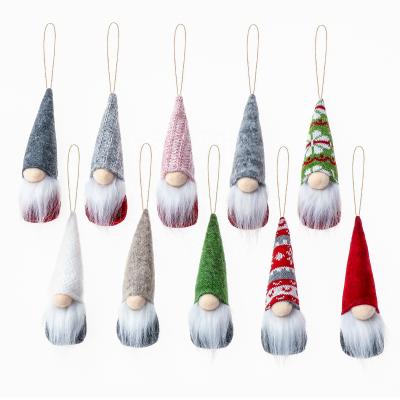 China Hot Sale Custom Plush Woven Fabric Modern Christmas Tree Decoration Santa Claus Doll Christmas Decor Toy for sale