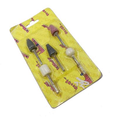 China PA 3mm Shank 5 Pcs / Set Abrasive Grinding Stone Tool 1/8