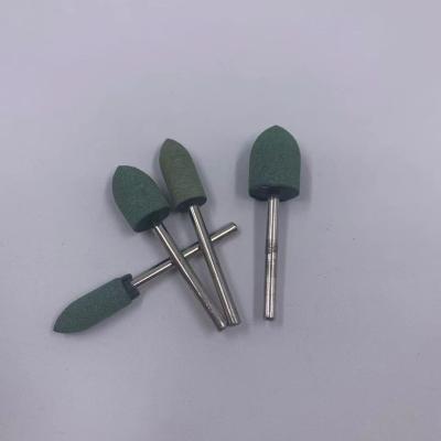 China With Abrasive Tool Repair Rubber Polish Shank One Tool Mounted Stone Tips Point Grinding Wheel Head for sale