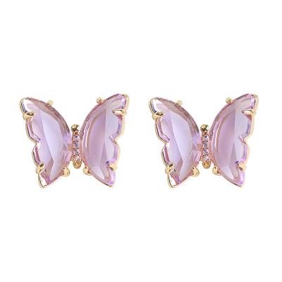 China FASHIONABLE hot selling 925 silver fashion jewelry statement earrings butterfly shaped earrings for women for sale