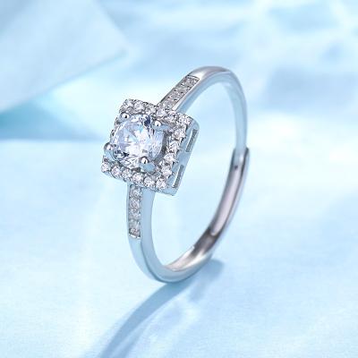 China FASHIONABLE Open Adjustable Rings With CZ Design Rings For Couples Fashion Wedding Jewelry for sale