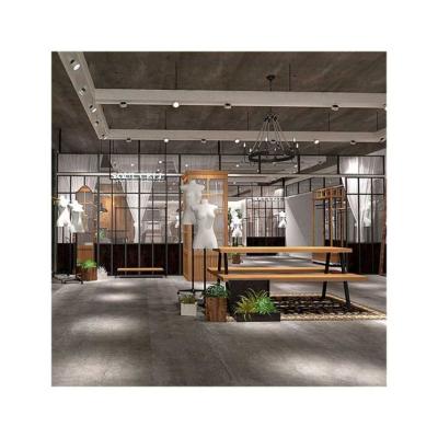 China Display Products To Attract Customers And Promot Sales Woman Clothes Shop Interior Design Fixtures Clothing Store Display Rack Clothes Fittings And Metal Rack Store Display for sale