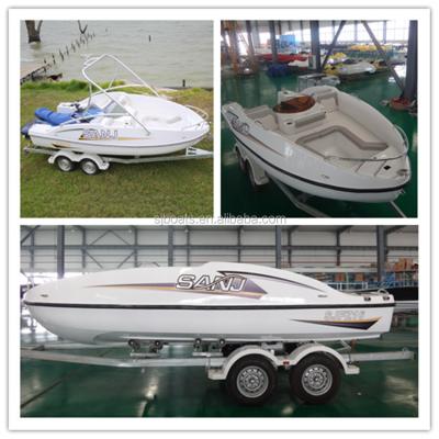 China Fiberglass new product wave boat factory with jet ski for sale for sale