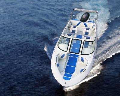 China High speed boat yacht fiberglass outdoor sport boat with motor for sale with best quality for sale