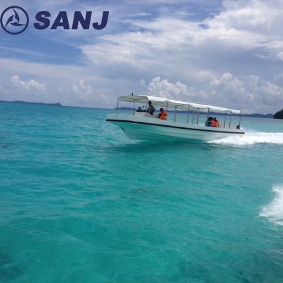 China Fiberglass Reinforced 2016 Hot Selling Fiberglass 30 People Plastic Ferry Boat Vessel Used For Island Traffic for sale