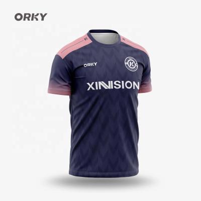 China Moisture Absorption Sweat ORKY Profession Football Uniform Suit Men's Adult Training Short Sleeve Tank Top Uniform Sportswear for sale