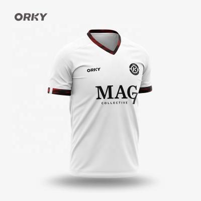 China Moisture Absorption Sweat ORKY Profession Football Uniform Suit Men's Adult Training Short Sleeve Tank Top Uniform Sportswear for sale