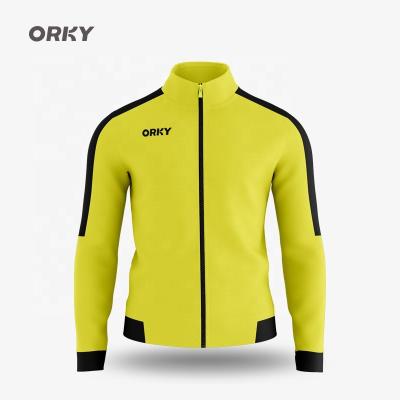 China Breathable Quick Dry And Never Fade Team Suit Wear Soccer Coat ORKY Soccer Short Sleeve Stunning Uniform Mens Womens Long Tank Top Custom Sleeve for sale