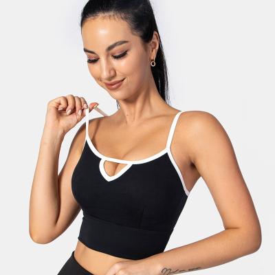 China New Women's Yoga Gym Wear Women's Summer Soft Breathable Yoga Bra Backless Breathable Bra Blouse for sale