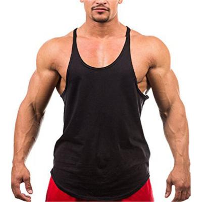 China Gym Clothing Men's Fitness Breathable Sides Cut Out T-Shirts Dropped Sleeve Openings Bodybuilding Tank Top Workout Vest for sale