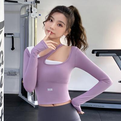 China 2022 New Zen Fashion Design Listing Plain Color Yoga Vest Quick Dry Anti-pilling Yoga Set Ladies Tracksuits for sale