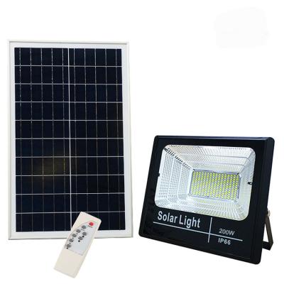 China Exterior ABS Led Flood Light 400 Watt Solar Outdoor 100W Flood Light With Remote Control for sale