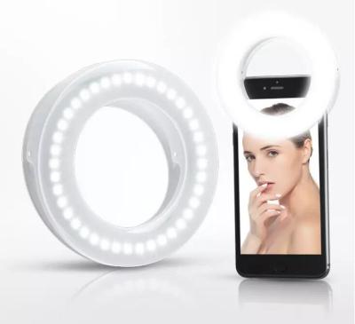 China Residential Selfie Ring Selfie Ring Lightweight Rechargeable Selfie Fill Light with 40 LED Beads Makeup Ring Light for Photography for sale