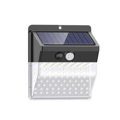 China 136LED Modern Decorative Energy Saving Outside Motion Sensor Sconce Mount Ip65 Waterproof Aluminum Solar Modern Outdoor Wall Light for sale