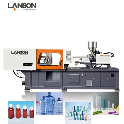 China Horizontal High Speed ​​LANSON Servo Motor PET Preform Making Injection Molding Machine for sale