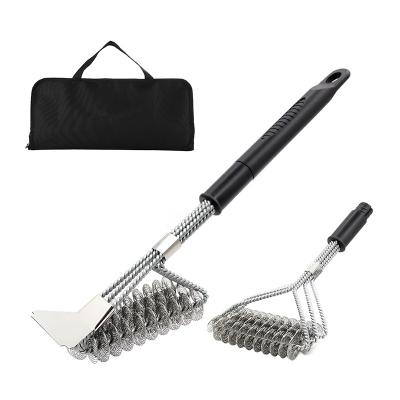 China Hot Sale Easily Cleaned BBQ Tools Stainless Steel BBQ Grill Cleaning Brush BBQ Cleaning Brush BBQ Brush for sale