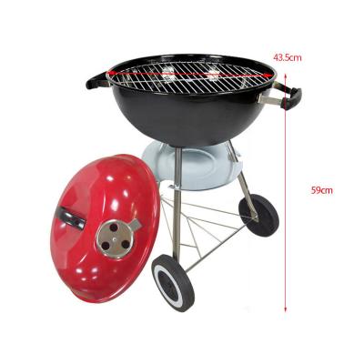 China Quality Easily Assembled 17 Inch BBQ Round Portable Charcoal Oven BBQ Grill Steel BBQ Grill for sale