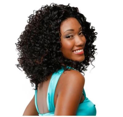 China Curly Brazilian Hair Wig /African Hair Synthetic Wig Cap Curly Curl Wig On Sale for sale