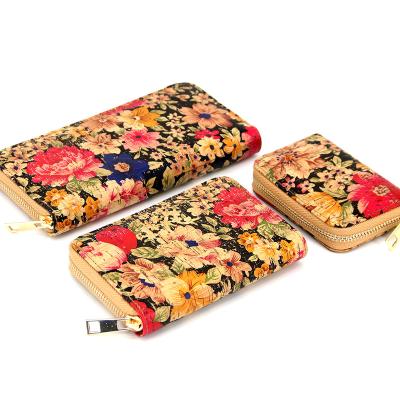 China Wholesale Customized Wallet Eco Friendly Cork Personalized Card Holders Eco Friendly Logo Vintage Printed Patter Card for sale