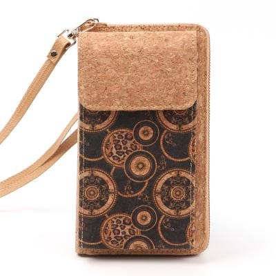 China Fashion Small Women Cork Crossbody Mobile Phone Bag Shoulder Bag Mobile Phone Purse High Quality for sale