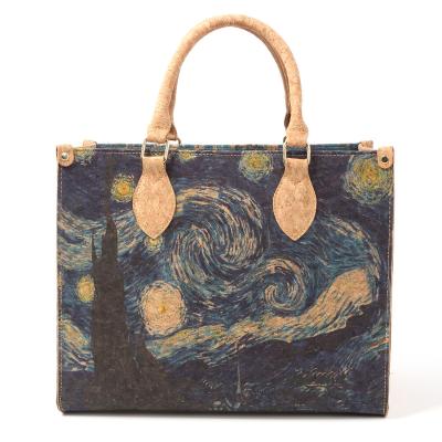 China Women Cork Bag Cork Wood Handbag Cork Handbags Portugal Lady's Fashion Light Weight Sling High Quality for sale