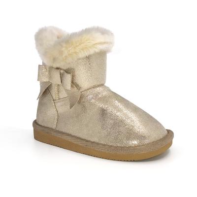 China Wholesale High Quality Warm Kids Snow Boots Winter Fur Rubber Sole Snow Boots Round for sale