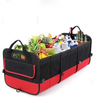 China New Viable Black Folding Rear Seat Vehicle Storage Box Multi-Use Vehicle Storage Box Vehicle Storage Box for sale