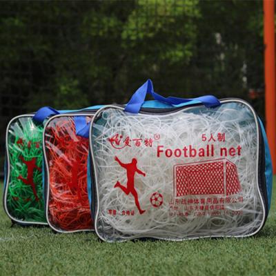 China 3-11 Aside Factory Price Customized Practical Portable Polyethylene Soccer Net (Customization) For Soccer Party for sale