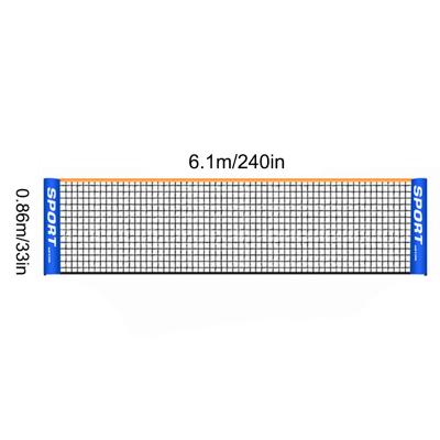 China Badminton / Tennis Factory Supply Customized Portable Polyethylene Net For Badminton / Tennis (6.1m*1.8m) for sale