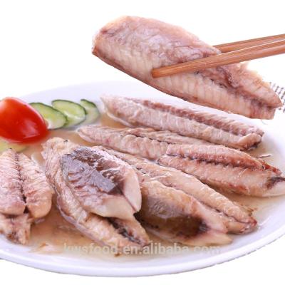 China Canned smoked fillet of small mackerel in brine in tin 125g for sale