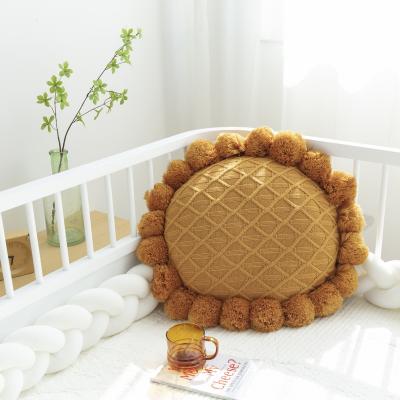 China New Style Anti-static Decoration Around Sofa Seat Desk Cushion Knitted Pillow for sale