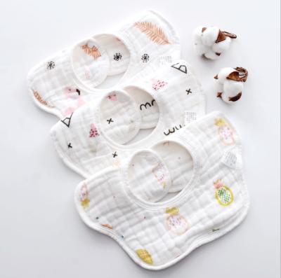 China Supplier Antibacterial Muslin Factory Baby Bibs Luxury Cloth Baby Bib for sale