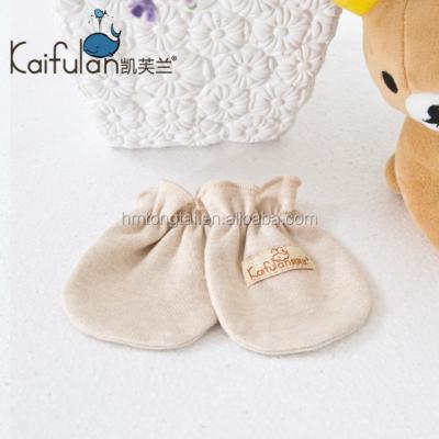 China Super Soft Breathable Newborn Baby Gloves Cheap Knitted 100% Cotton Baby Mittens for sale