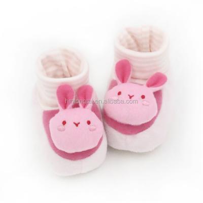 China Elastic Band For Shoe Opening Wholesale Lovely Toddler Shoes Newborn Rabbit Pink Baby Shoes for sale