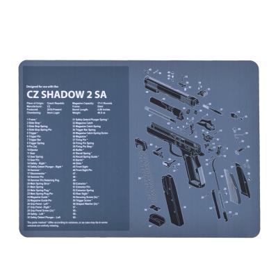 China Mat Tactical Accessory Punisher Grim Reaper Sig Sauer P250 CZ Gun Shadow 2 SA Cleaning Rubber Mouse Pad For Glock Burst Sight P250 CZ Shadow 2 SA for sale