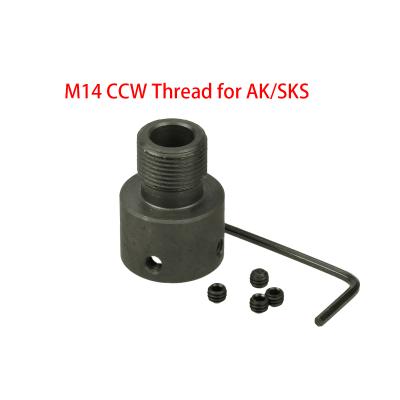 China M14 Thread AK SKS Muzzle Brake Adapter Hunting Accessories AK Rifle for sale