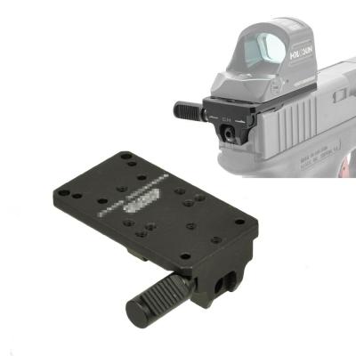 China Glock 17 19 22 23 Rear Sight Mount Plate Base Mount Fits Universal Red Dot Sight Pistol Accessories For Venom & Viper RMR Mount Plate For Trijicon RMR Sight SI Docter Burris Eotech Leupold for sale