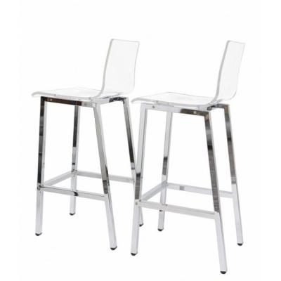 China JAC-044 modern classic acrylic chair for wine counter, clear top grade bar chair for sale